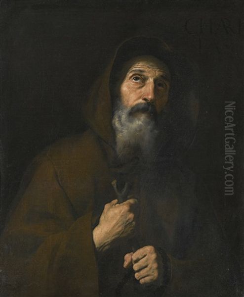 St Francis Of Paola Oil Painting by Jusepe de Ribera