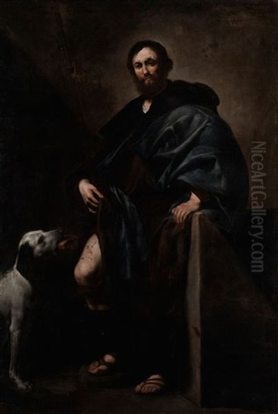 Heiliger Rochus Oil Painting by Jusepe de Ribera