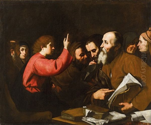 Jesus Unter Den Gelehrten Oil Painting by Jusepe de Ribera