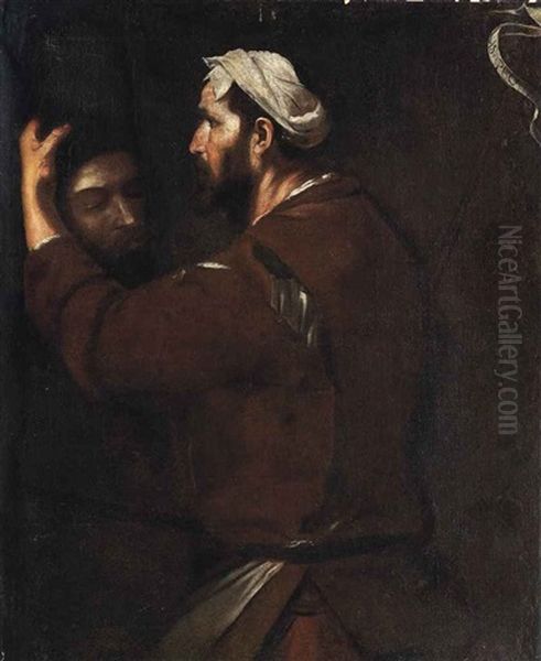 The Executioner With The Head Of Saint John The Baptist Oil Painting by Jusepe de Ribera