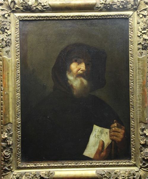 Portrait Du Moine Saint-francis De Paola Oil Painting by Jusepe de Ribera