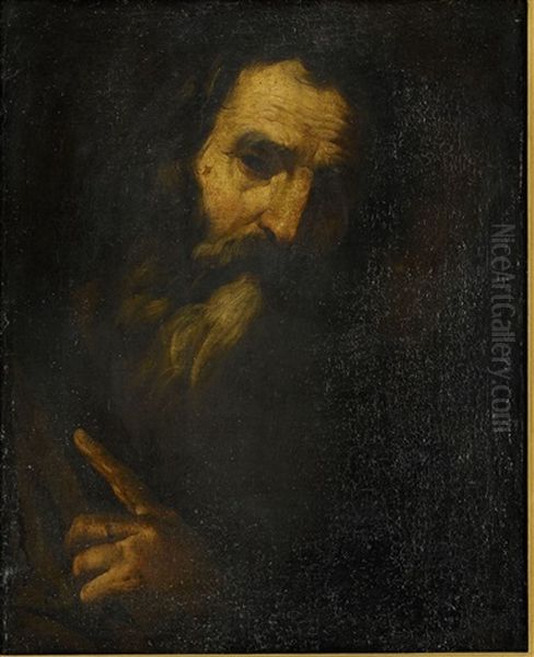 Man Med Skagg Oil Painting by Jusepe de Ribera