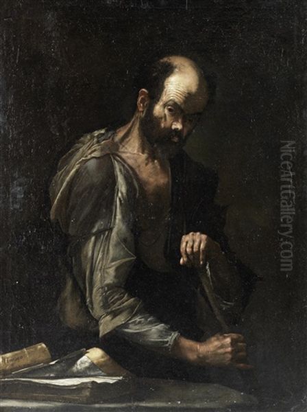 Aesop Oil Painting by Jusepe de Ribera