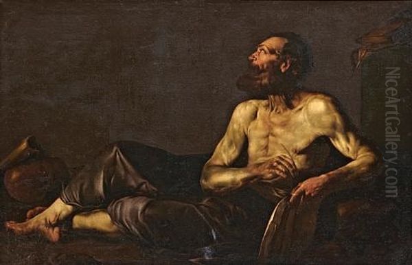 The Repentant Saint Peter Oil Painting by Jusepe de Ribera