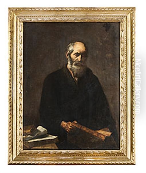 Filosofen Oil Painting by Jusepe de Ribera