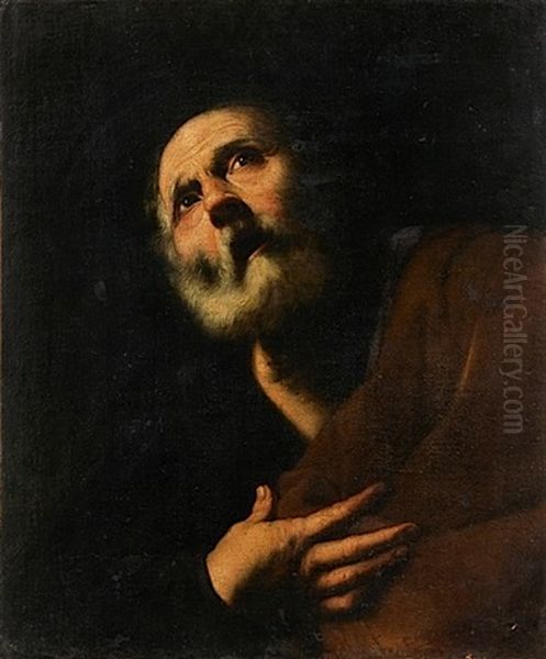 Saint Pierre Repentant Oil Painting by Jusepe de Ribera