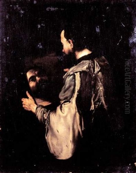 Un Philosophe Ou Allegorie De La Vue Oil Painting by Jusepe de Ribera