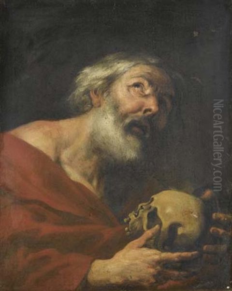 Der Heilige Hieronymus Oil Painting by Jusepe de Ribera