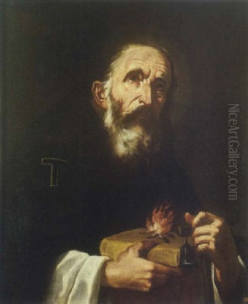 Sainte Antoine Oil Painting by Jusepe de Ribera