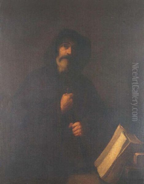 Franciscano Oil Painting by Jusepe de Ribera