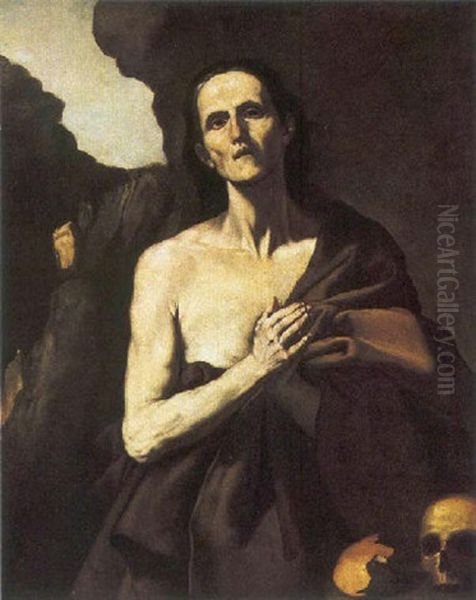 Santa Maria Egiziaca Oil Painting by Jusepe de Ribera