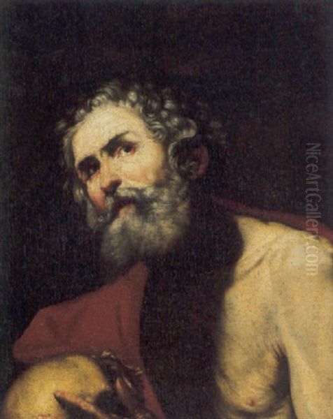 San Gerolamo In Meditazione Oil Painting by Jusepe de Ribera