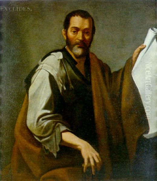 Euclides Oil Painting by Jusepe de Ribera