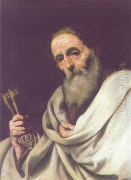 San Pietro Oil Painting by Jusepe de Ribera