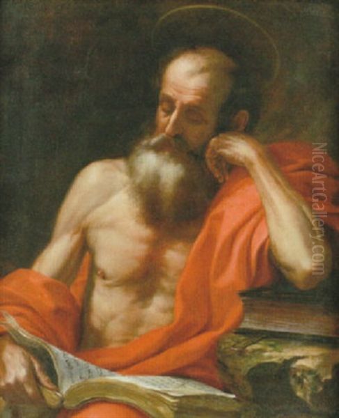 Den Helige Hieronymus Oil Painting by Jusepe de Ribera