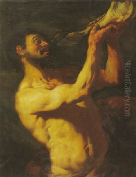 Mannlicher Halbakt Oil Painting by Jusepe de Ribera