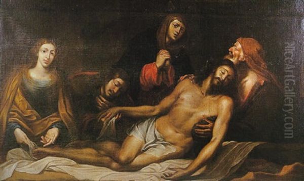 Llanto Sobre Cristo Muerto Oil Painting by Jusepe de Ribera