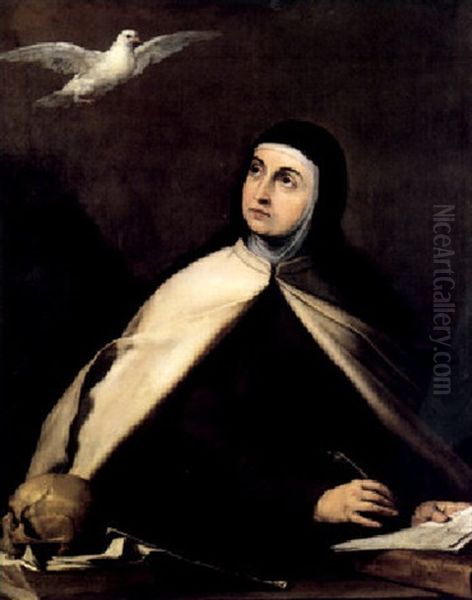 Saint Teresa Of Avila Oil Painting by Jusepe de Ribera