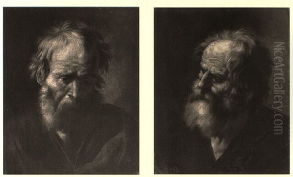 Bearded Old Men Oil Painting by Jusepe de Ribera