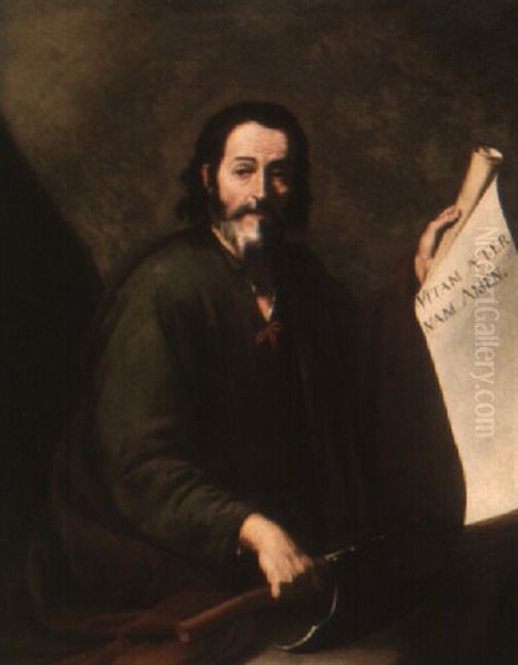 St. Matthew Oil Painting by Jusepe de Ribera