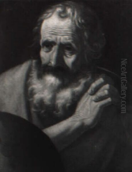 Heraklit, Der Weinende Philosoph Oil Painting by Jusepe de Ribera