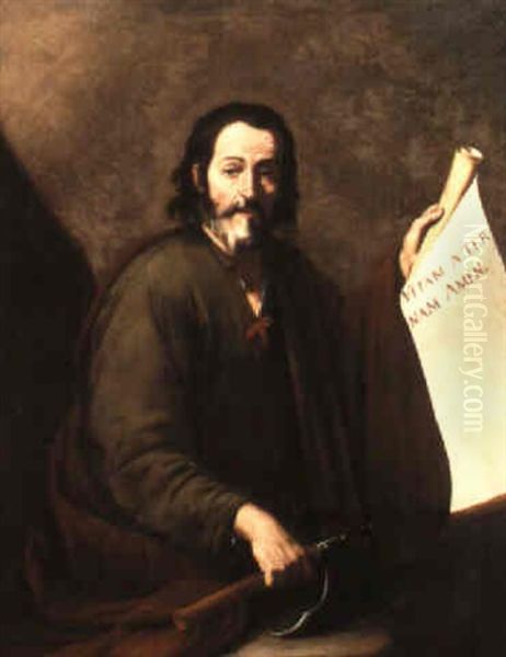 St. Matthew Oil Painting by Jusepe de Ribera