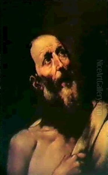 St. Bartholomew In Ecstasy Oil Painting by Jusepe de Ribera