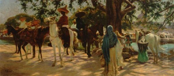 Jour De Marche A San Gabriel (mexique) by Pierre Ribera