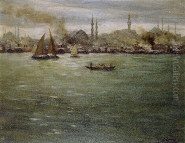 Le Bosphore Oil Painting by Pierre Ribera