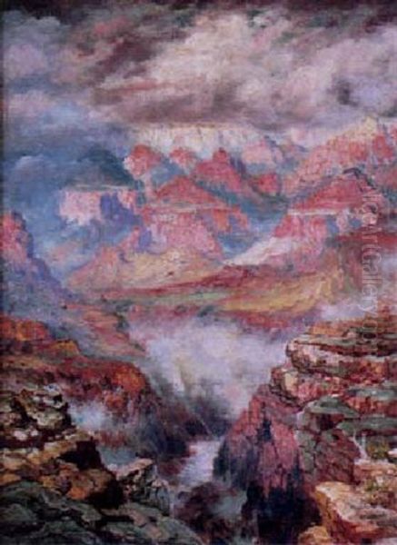 The Grand Canyon Oil Painting by Dey de Ribkowsky