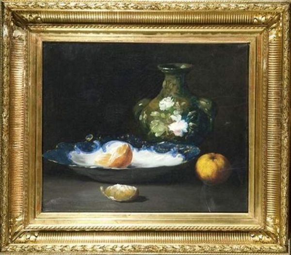 Nature Morte Aux Oranges Oil Painting by Germain Theodore Ribot