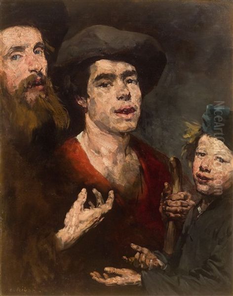 The Ages Of Man Oil Painting by Theodule Ribot