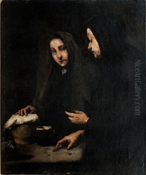 Sans Titre Oil Painting by Theodule Ribot