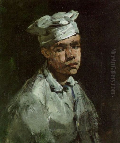 The Young Chef Oil Painting by Theodule Ribot