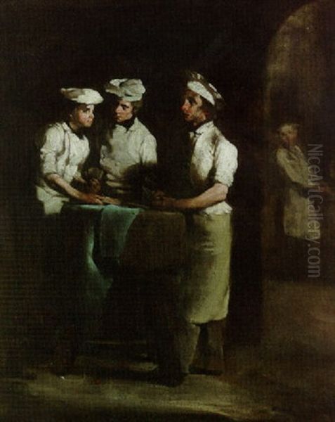 Les Trois Cuisiniers by Theodule Ribot