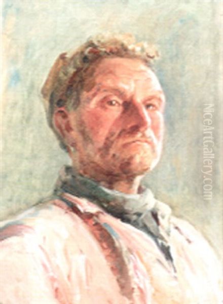 Le Pere Blin, Pecheur Oil Painting by Georges Ricard-Cordingley