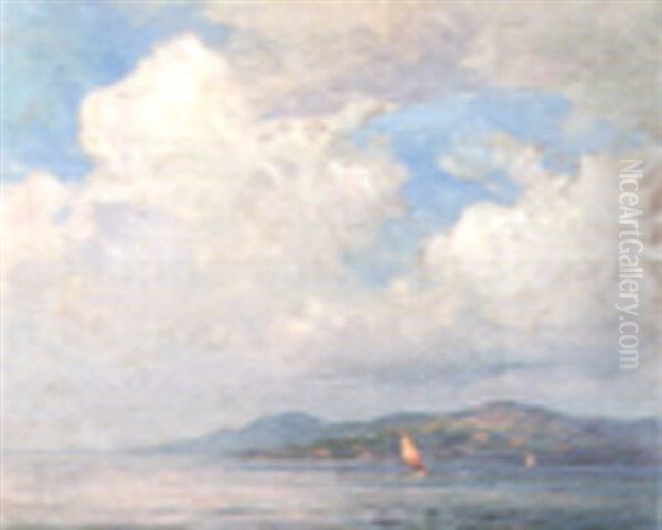 Voile Orange, Nuages Cannes Oil Painting by Georges Ricard-Cordingley