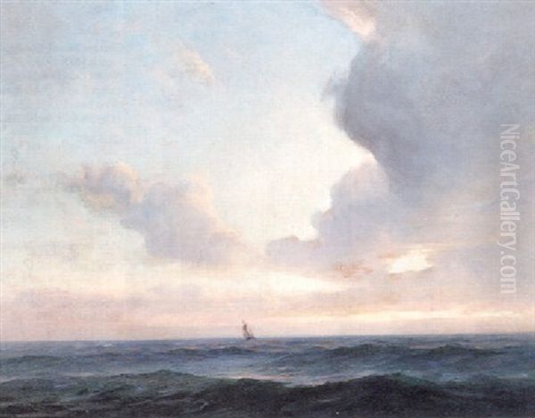 Crepuscule Pleine Mer Oil Painting by Georges Ricard-Cordingley