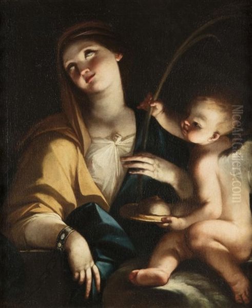 St. Agatha Oil Painting by Pietro Ricchi