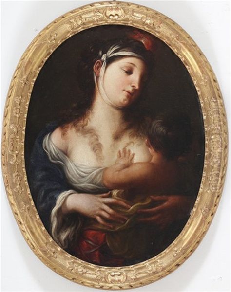 Allegoria Della Carita Oil Painting by Pietro Ricchi