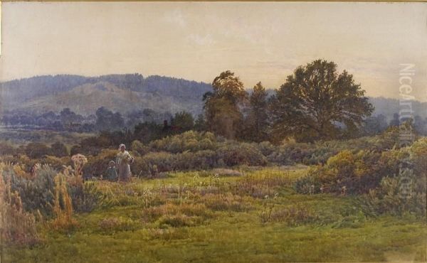 Blackberrying Oil Painting by William Henry James Boot