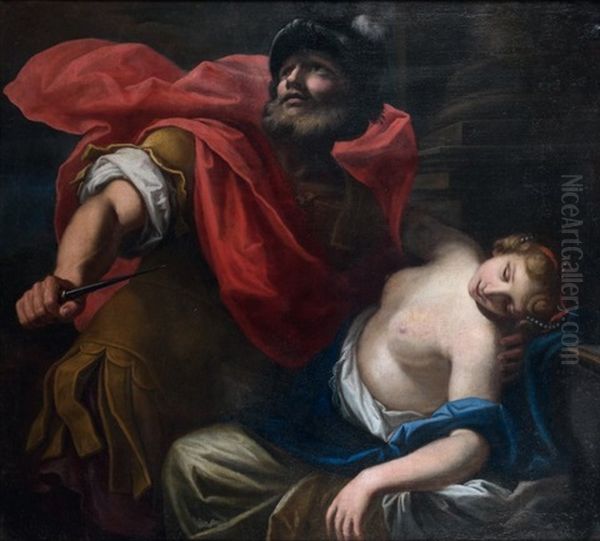 Tarquin Et Lucrece Oil Painting by Pietro Ricchi