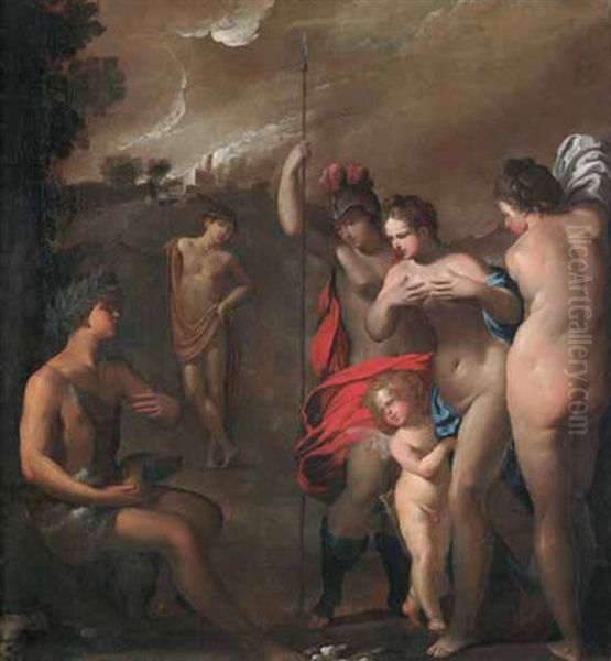 Il Giudizio Di Paride Oil Painting by Pietro Ricchi