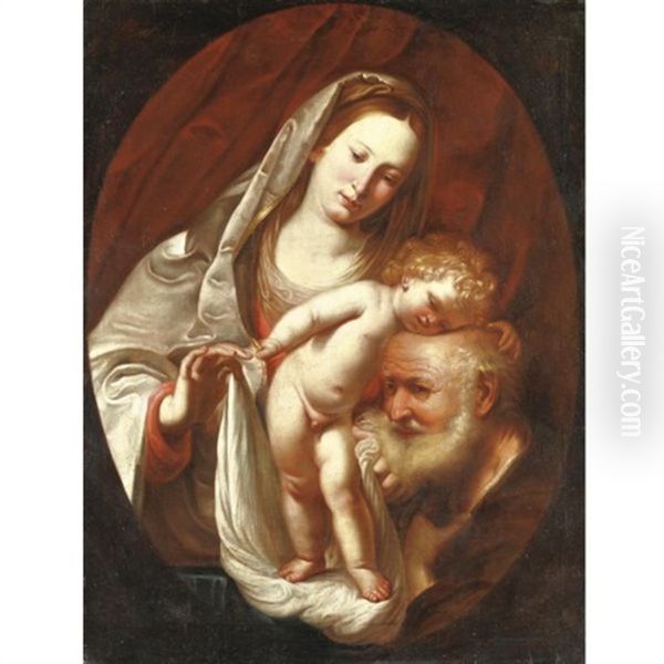 Sacra Famiglia Oil Painting by Pietro Ricchi