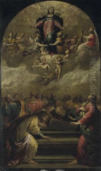 Assunzione Della Vergine Oil Painting by Pietro Ricchi