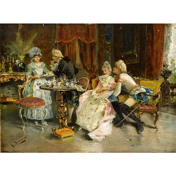 The Drawing Room Oil Painting by Arturo Ricci