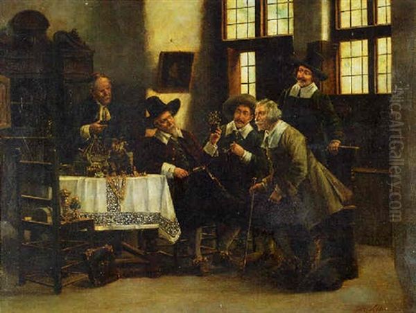 Le Souper Oil Painting by Arturo Ricci