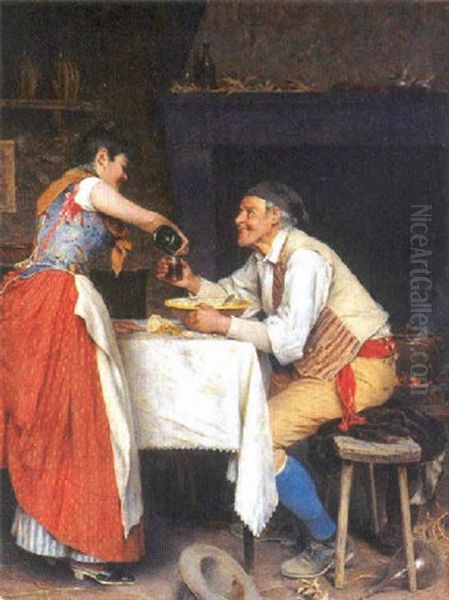 Le Souper Oil Painting by Arturo Ricci