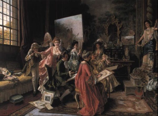 The Art Class Oil Painting by Arturo Ricci