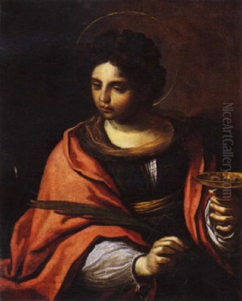 Santa Lucia Oil Painting by Camillo Ricci